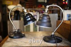 Lampes de bureau anciennes General Electric, lumière de dessin, époque industrielle, vintage 2