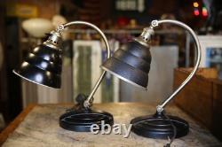 Lampes de bureau anciennes General Electric, lumière de dessin, époque industrielle, vintage 2