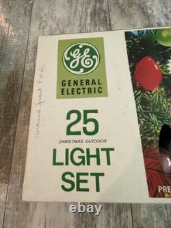 Lisez ! Deux ensembles de lumières de Noël General Electric 25 vintage