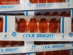 Lot 45 Paquet de 4 (180) Ampoules Vintage General Electric Cool Bright C7-CB Intérieur/Extérieur