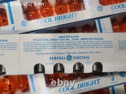 Lot 45 Paquet de 4 (180) Ampoules Vintage General Electric Cool Bright C7-CB Intérieur/Extérieur