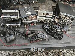 Lot Of 8 Vintage Sharp Et General Electric Ge Cb Radios