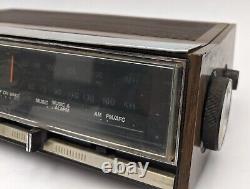 Lot de 3 radios-réveils vintage à flip Soundesign / Rhapsody / GE pour pièces/réparation