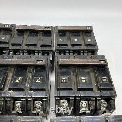 Lot de 9 disjoncteurs vintage General Electric HI-Q Type THQB32020 THQB