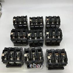 Lot de 9 disjoncteurs vintage General Electric HI-Q Type THQB32020 THQB