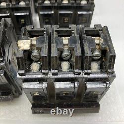 Lot de 9 disjoncteurs vintage General Electric HI-Q Type THQB32020 THQB