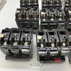 Lot de 9 disjoncteurs vintage General Electric HI-Q Type THQB32020 THQB