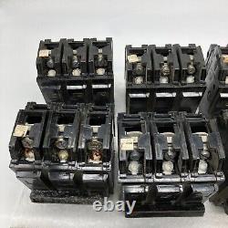 Lot de 9 disjoncteurs vintage General Electric HI-Q Type THQB32020 THQB