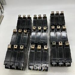 Lot de 9 disjoncteurs vintage General Electric HI-Q Type THQB32020 THQB