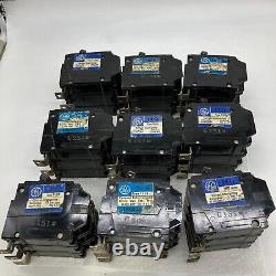 Lot de 9 disjoncteurs vintage General Electric HI-Q Type THQB32020 THQB
