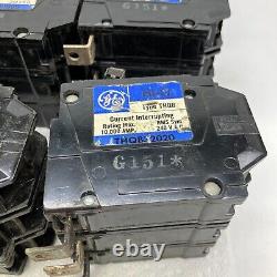 Lot de 9 disjoncteurs vintage General Electric HI-Q Type THQB32020 THQB