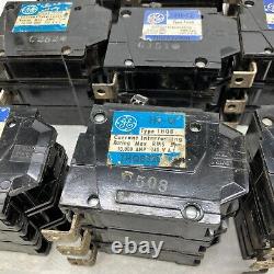 Lot de 9 disjoncteurs vintage General Electric HI-Q Type THQB32020 THQB