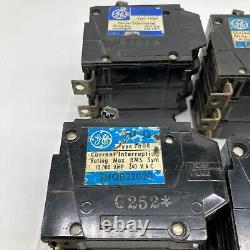 Lot de 9 disjoncteurs vintage General Electric HI-Q Type THQB32020 THQB