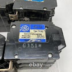 Lot de 9 disjoncteurs vintage General Electric HI-Q Type THQB32020 THQB