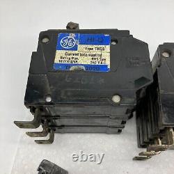 Lot de 9 disjoncteurs vintage General Electric HI-Q Type THQB32020 THQB