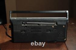 Lot de radios boombox vintage des années 80 Panasonic RX-F9 General Electric 3-5623A pour pièces