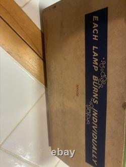 Lumières de Noël Mazda Vintage Antiques Peerless General Electric des années 1930 - Boîte de travail