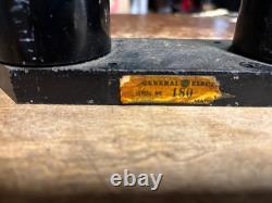 MAGNETRON MAGNET MILITAIRE DE GENERAL ELECTRIC DE L'ÉPOQUE WWII YOKE DE RADAR ANTIQUE