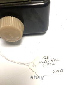 MCM VTG General Electric GE AM Radio à Tubes en Bakélite Modèle # 412 Art Déco PROP