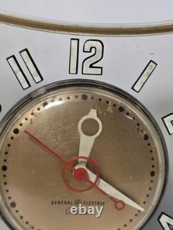 MCM Vintage General Electric Telechron 2H100 Horloge de Bureau/Mur FONCTIONNE (B3)