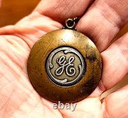 MÉDAILLON VINTAGE GE GENERAL ELECTRIC 2.5 EN BRONZE FONDU / Fob