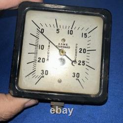 Manomètre Vintage General Electric à Vide/Pression Steampunk G E 0-30 Psi