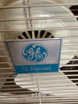 Mcm GE Ventilateur en Métal Vintage Boîte General Electric 3 Vitesses 5 Lames Années 1950 30