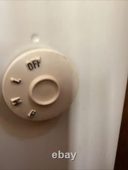 Mcm GE Ventilateur en Métal Vintage Boîte General Electric 3 Vitesses 5 Lames Années 1950 30