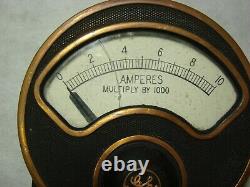 Mètre D'amplificateur DC De Panneau Industriel Électrique Général Vintage