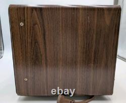 Micro-ondes Vintage General Electric Spacemaker III en bois avec quincaillerie supérieure