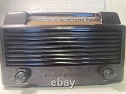 Modèle Électrique Général 356 Am-fm Tube Radio Travailler! Vintage & Rare