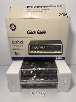 Modèle GE Vintage 7-4616 AM/FM Horloge/Radio Numérique Neuf Très RARE