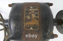 Moteur Général Électrique GE Vintage Utilisé Type SA Schenectady NY 110v Pièces