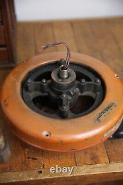 Moteur de ventilateur de plafond General Electric antique - Restauration de pièces vintage en fonte