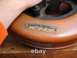 Moteur de ventilateur de plafond général électrique antique, restauration de pièces vintage en fonte