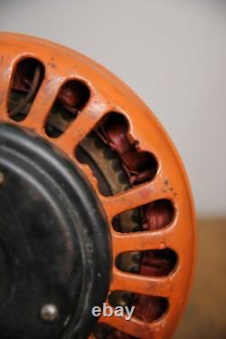 Moteur de ventilateur de plafond général électrique antique, restauration de pièces vintage en fonte