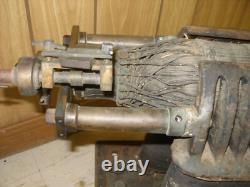 Moteur électrique bipolaire des années 1880, dynamo antique à entraînement par courroie, précoce, non Edison