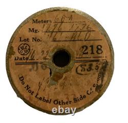 NOS General Electric Vintage Tungsten Fil Fin de 0.003 Diamètre 600 Mètres