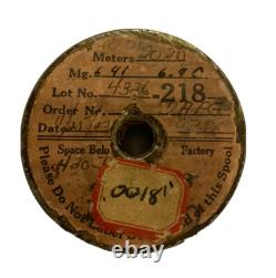 NOS General Electric Vintage Tungstène Fil Fin 0,0018 Diamètre 2020 Mètres