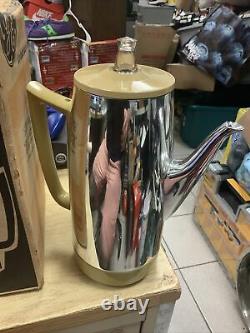 Nos New Vintage 60's General Electric Ge 9 Cup Percolator Cafetière P15 Gold