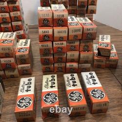 PIÈCES Non testées 160+ Tubes électroniques vintage General Electric GE Assortiment LOT