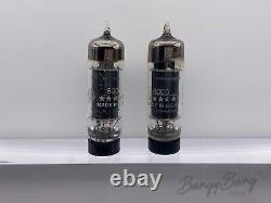 Paire assortie d'amplificateurs à pentode de puissance vintage General Electric Five Star 6AQ5/6005/6V6