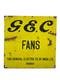 Panneau émaillé Vintage De Fans De La General Electric Company G. E. C.