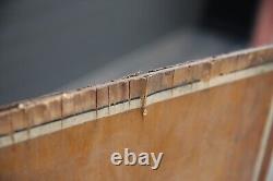 Panneau en bois vintage General Electric équipement électrique téléphones moteurs etc.