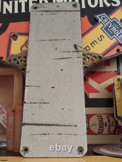 Panneau en porcelaine et métal vintage rare du revendeur Ge Radio Tv - Service de réparation de tubes