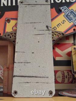 Panneau en porcelaine et métal vintage rare du revendeur Ge Radio Tv - Service de réparation de tubes