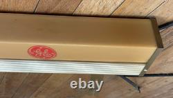 Panneau lumineux vintage General Electric GE Lighting Center à deux faces 48x4.5x2.5