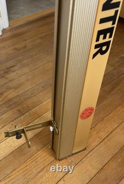 Panneau lumineux vintage General Electric GE Lighting Center à deux faces 48x4.5x2.5