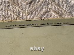 Panneau publicitaire d'origine vintage des ampoules à lumière General Electric