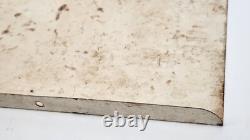 Panneau publicitaire en métal des fours à micro-ondes vintage de General Electric avec ledge en bas